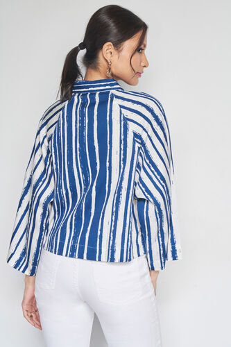Stripe Party Top, Blue, image 4